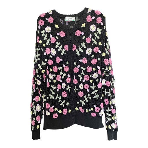 Cardigan à fleurs