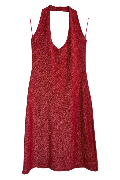 Dress with a halter top