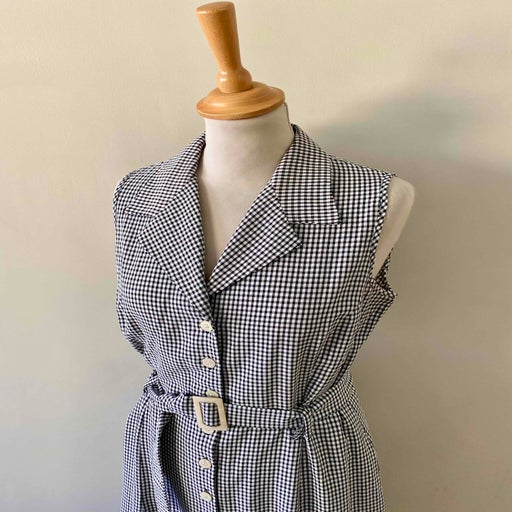 Robe longue vichy