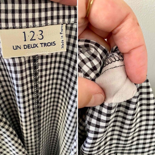Robe longue vichy