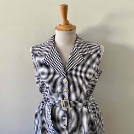 Robe longue vichy