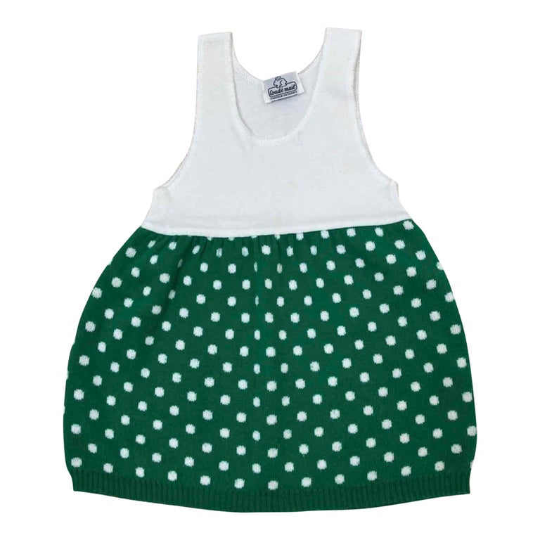 Robe à pois en laine