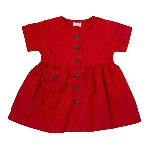 Robe en lin et coton