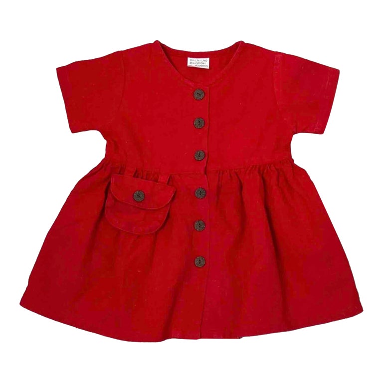 Robe en lin et coton