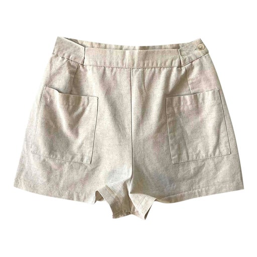 Linen and cotton shorts