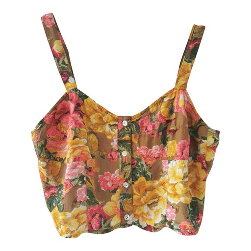 Crop top à fleurs