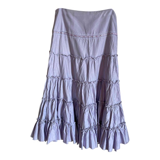 Jupe longue lilas