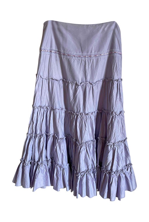 Long lilac skirt