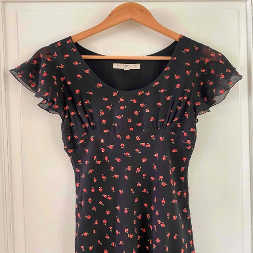 Robe midi en soie 