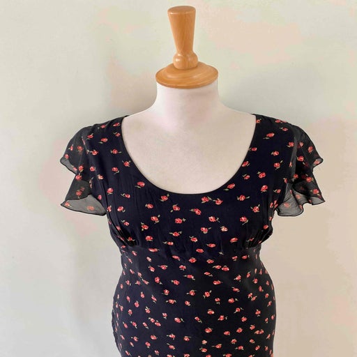 Robe midi en soie 