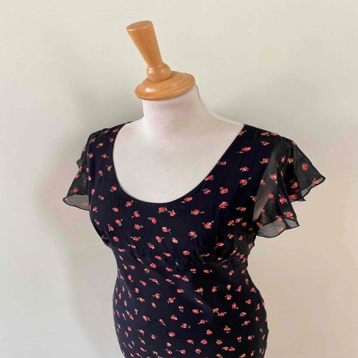 Robe midi en soie 