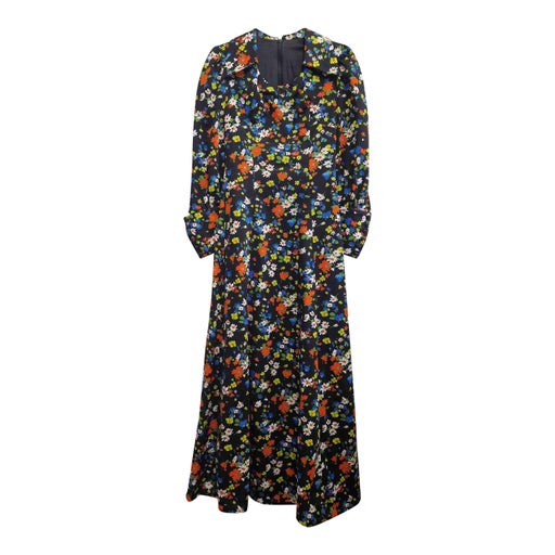 Robe longue a fleurs