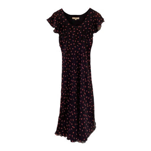 Robe midi en soie 