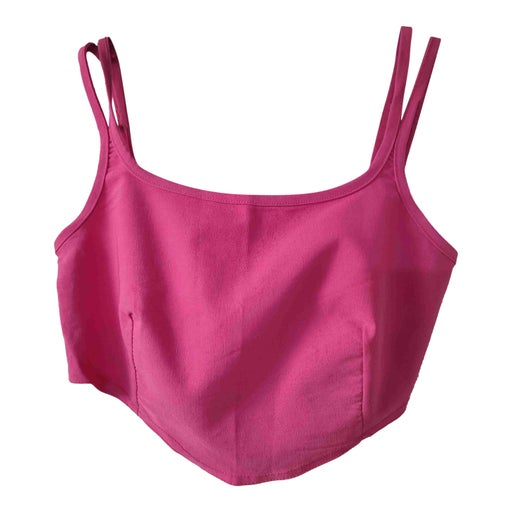 Pink crop top