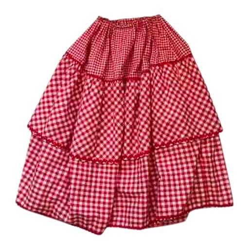 Jupe à carreaux rouge - taille 34/36 - élastique