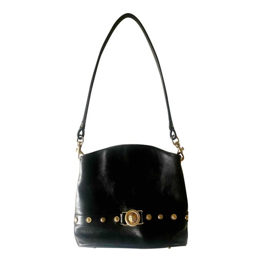 Large leather tote bag