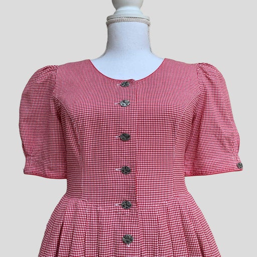 Robe longue vichy