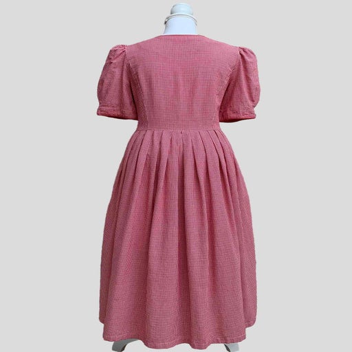 Robe longue vichy