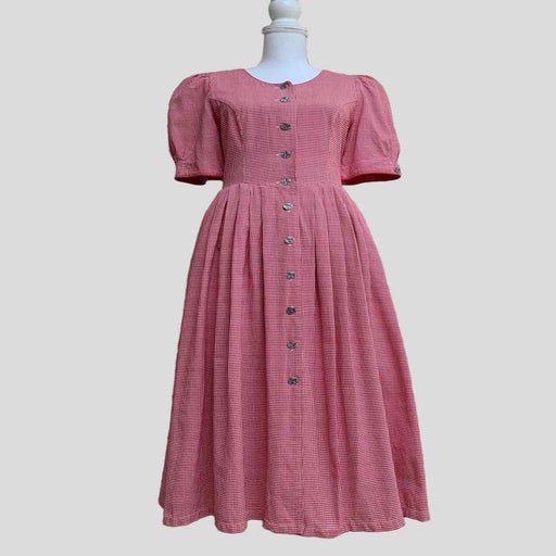 Robe longue vichy
