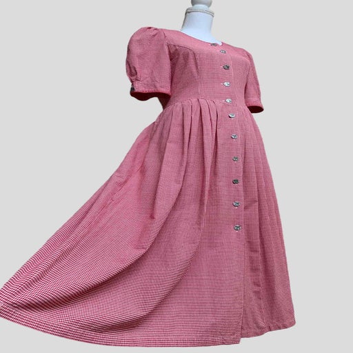Robe longue vichy