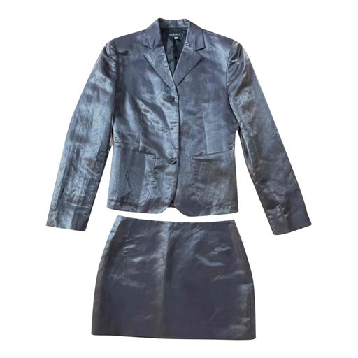 Linen blazer and skirt set