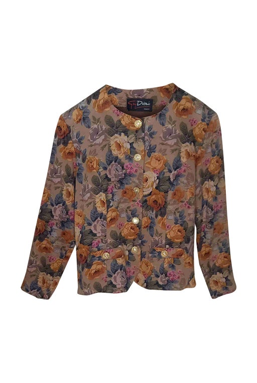 Cotton floral jacket