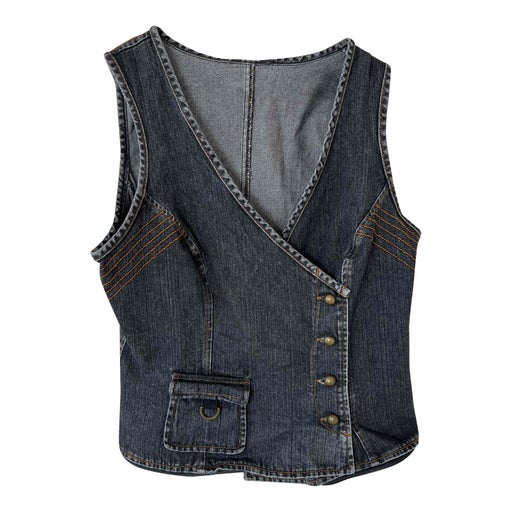 Gilet sans manches en denim