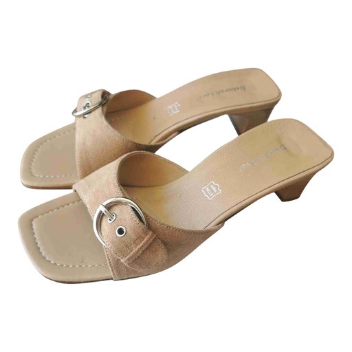 Mules en cuir