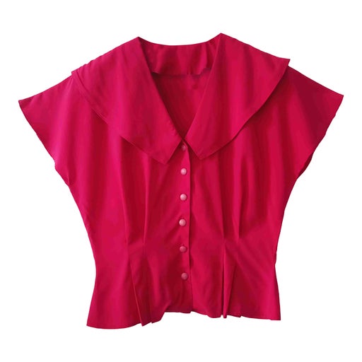 Blouse à grand col