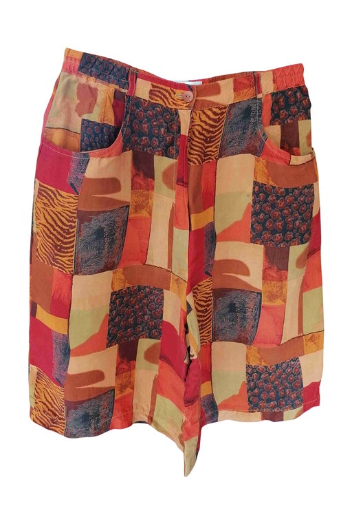 Patchwork Bermuda shorts