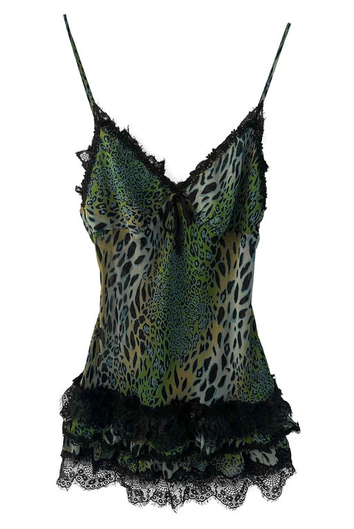 Leopard and lace nightie