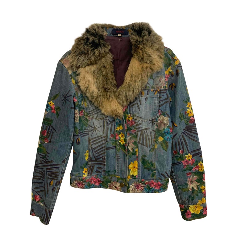 Veste en jean kenzo femme clearance