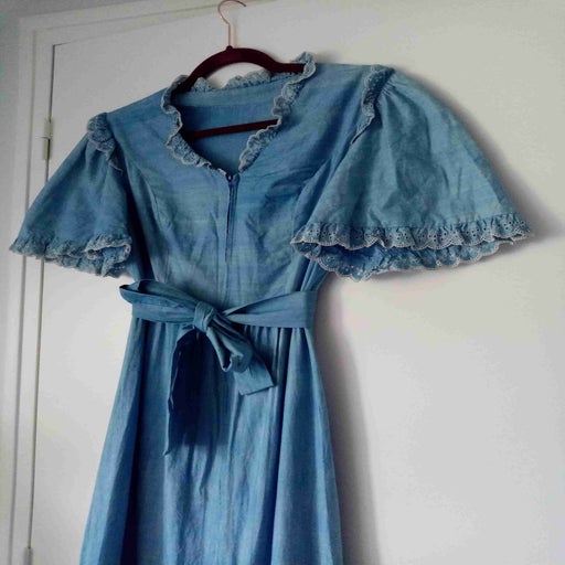 Robe longue en coton