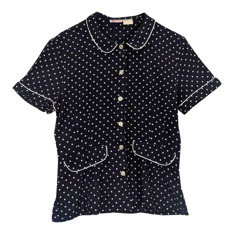 Blouse à pois