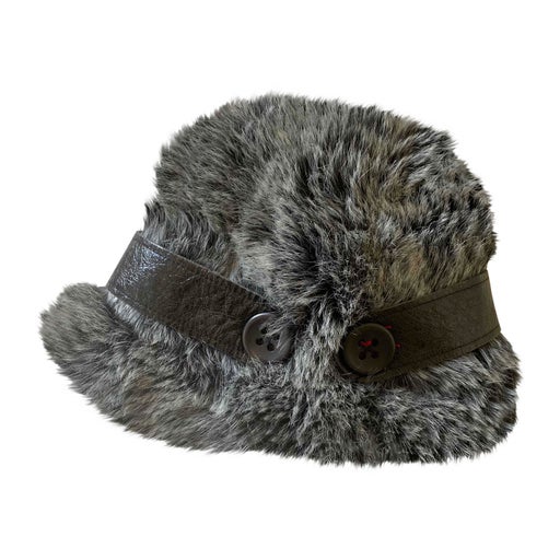 faux fur bucket hat