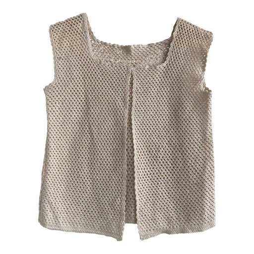 Gilet sans manche au crochet