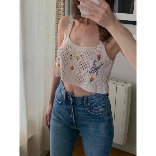 Crop top en crochet