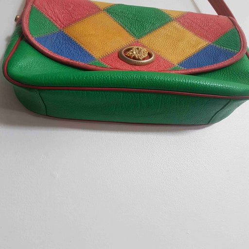 Sac en cuir multicolore