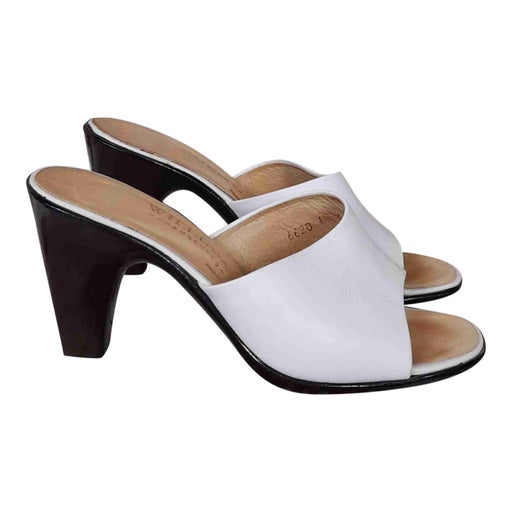 Mules en cuir