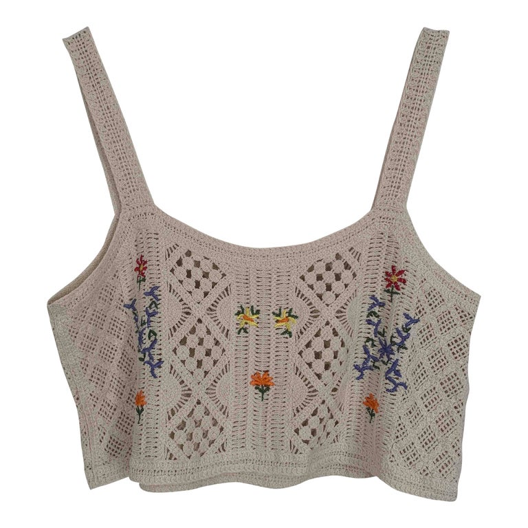 Crop top en crochet