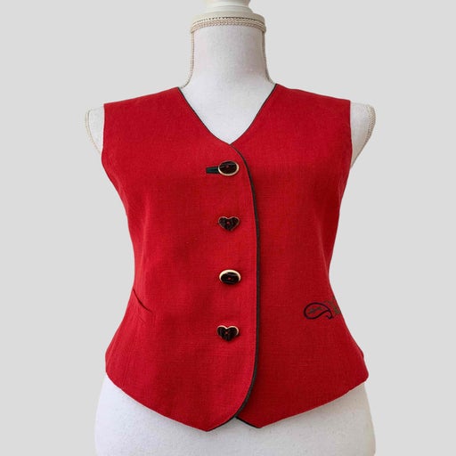 Gilet sans manches en lin
