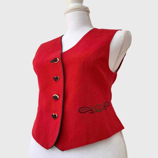 Gilet sans manches en lin