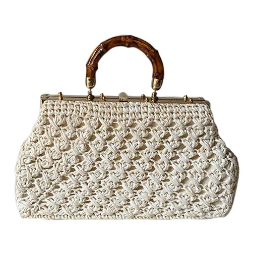 Sac en raphia crocheté