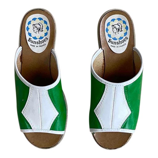 Mules en cuir