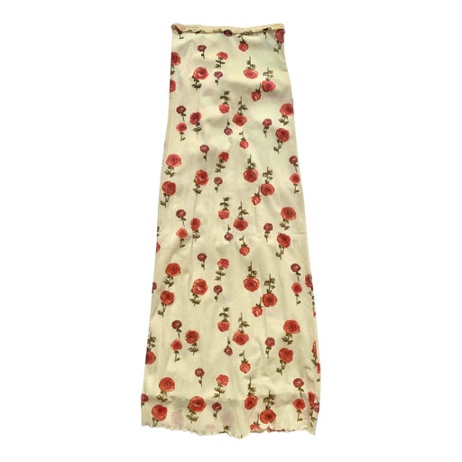 Jupe longue à fleurs