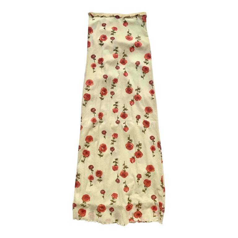 Jupe longue à fleurs
