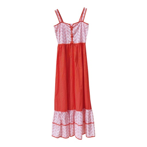 Robe longue en coton