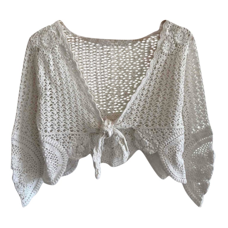 Crop top en crochet. Fait main.