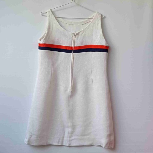 White shift dress