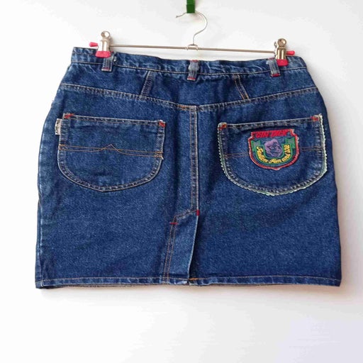 Denim mini skirt